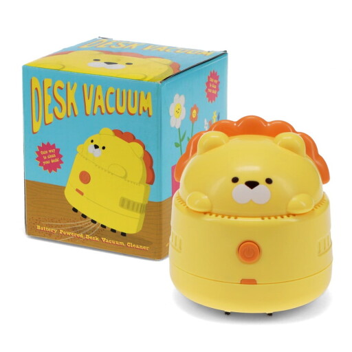 Aspirator de birou galben din metal și din plastic Lion – Rex London