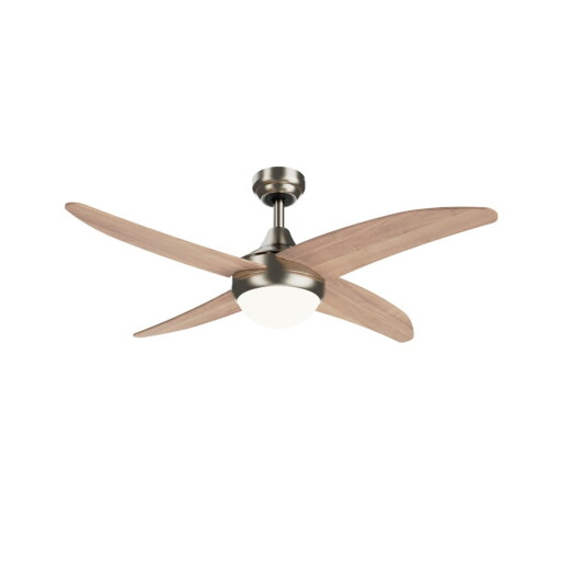 Plafonieră în culoare naturală deschisă cu temporizator/cu ventilator ø 13 cm Achilia – SULION