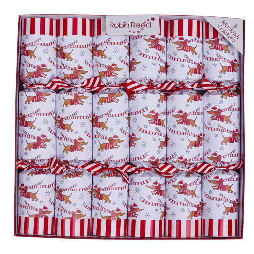 Pocnitori de Crăciun 6 buc. Racing Sausage Dog – Robin Reed
