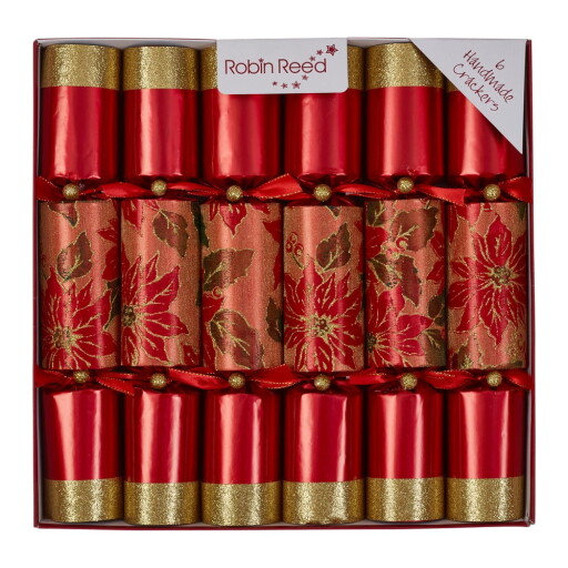 Pocnitori de Crăciun 6 buc. Glittery Poinsettia – Robin Reed