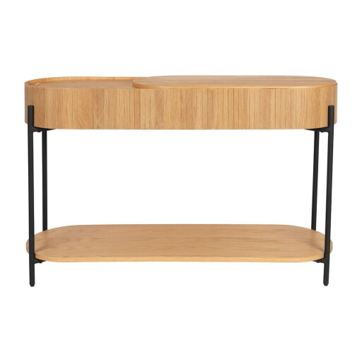 Masă consolă în culoare naturală 36x120 cm Slides – Zuiver