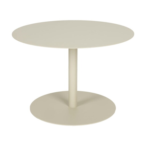 Măsuță de cafea crem rotundă din oțel ø 60 cm Snow – Zuiver