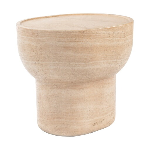 Măsuță auxiliară cu aspect de piatră 42x50 cm Noble – Zuiver