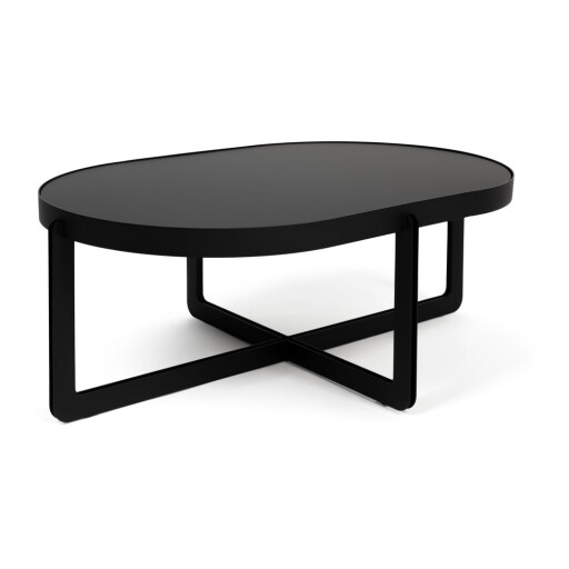 Măsuță de cafea neagră 68x102 cm Centre – Zuiver