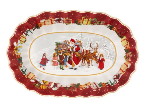 Bol oval Villeroy & Boch Toy's Fantasy Santa and Kids 29x19cm