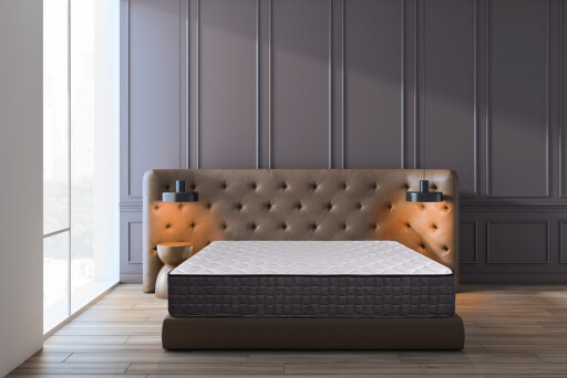 Saltea ortopedica STAR, 90x200x25 cm, 4 cm spuma Memory, 7 zone de confort, hipoalergenica, reversibila, medie/ferma