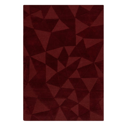 Covor burgundy țesut manual din lână 200x290 cm Shard Red – Flair Rugs