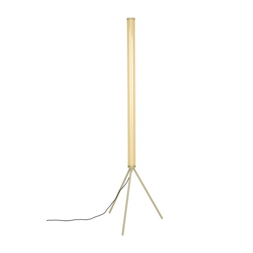 Lampadar bej LED cu intensitate reglabilă cu abajur din sticlă (înălțime 156 cm) Scotty – Zuiver