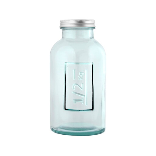 Sticlă din material reciclat cu capac Ego Dekor, 500 ml