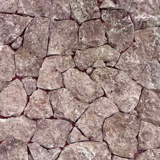 Travertin Poligonal Rock Face Opium Red