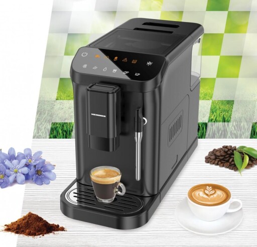 Espressor automat Buongiorno, Heinner, 1350W, 20 Bar, 1.5L, negru
