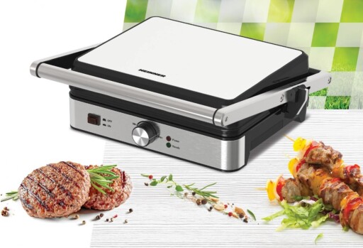 Gratar electric Sunsetgrill, Heinner, 2000W, negru/argintiu