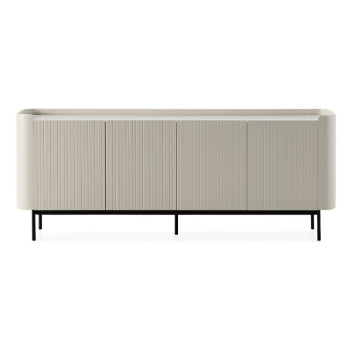 Comodă crem 200x80x40 cm Willa – MOME