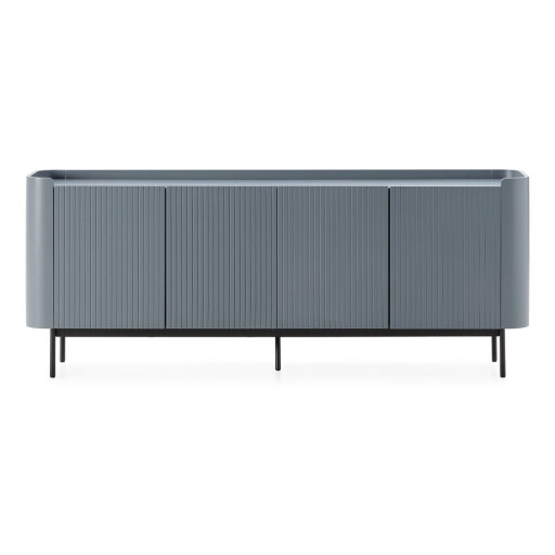 Comodă albastru prăfuit 200x80x40 cm Willa – MOME