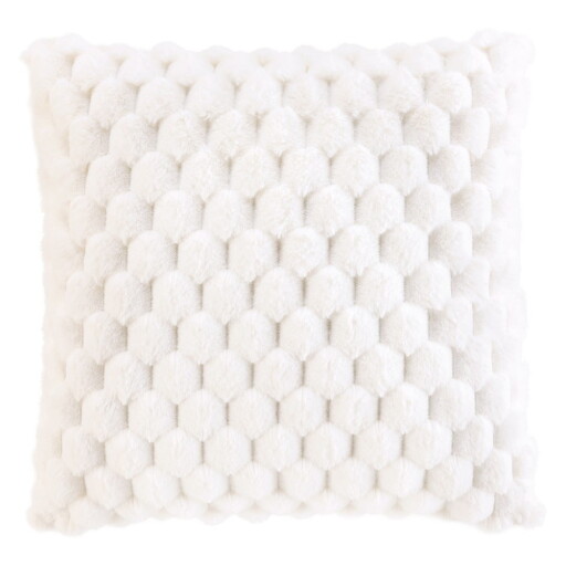 Pernă decorativă din blană artificială 45x45 cm Frosty – douceur d'intérieur