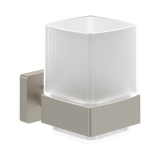 Pahar cu suport de perete Villeroy & Boch Elements Striking nichel periat