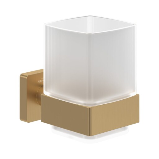 Pahar cu suport de perete Villeroy & Boch Elements Striking auriu periat