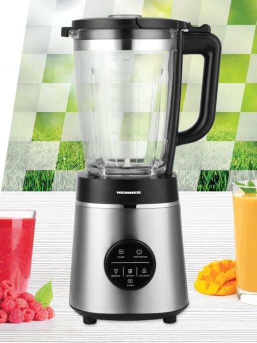 Blender de masa Bette Noir, Heinner, 1400W, 1.75L, argintiu/negru