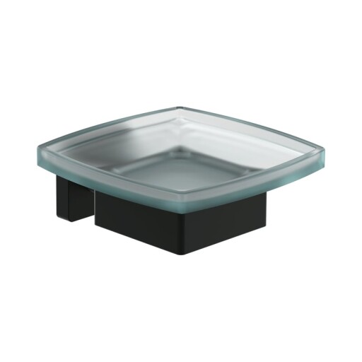 Savoniera cu suport de perete Villeroy & Boch Elements Striking negru mat