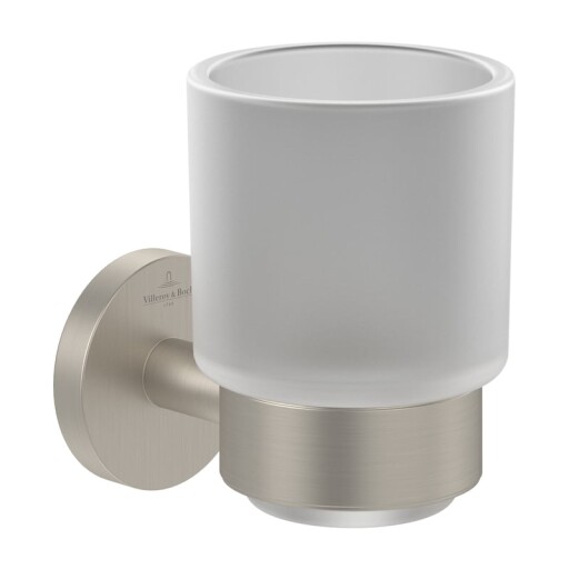 Pahar cu suport de perete Villeroy & Boch Elements Tender nichel periat