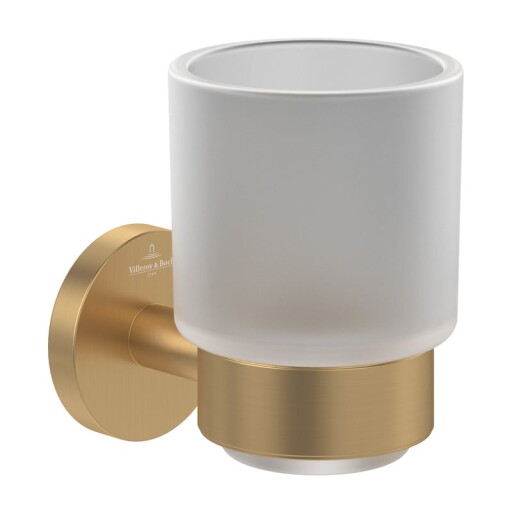 Pahar cu suport de perete Villeroy & Boch Elements Tender auriu periat