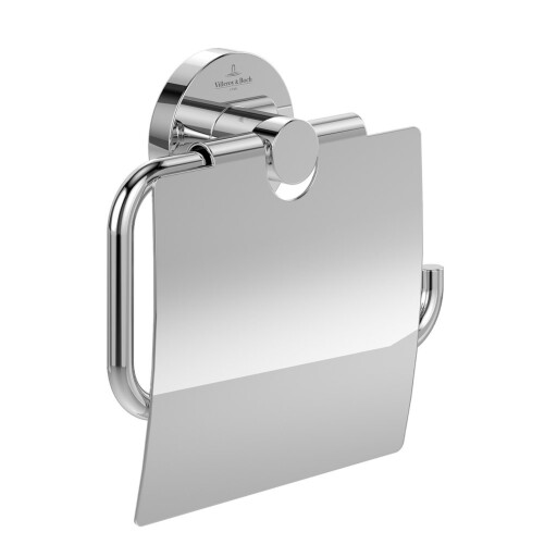 Suport hartie igienica cu aparatoare Villeroy & Boch Elements Tender crom