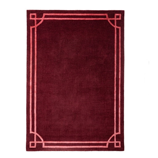 Covor burgundy țesut manual din lână 120x170 cm Gatsby – Flair Rugs