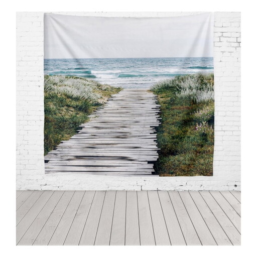Tapiserie din microfibră Really Nice Things Beach Way, 140 x 140 cm