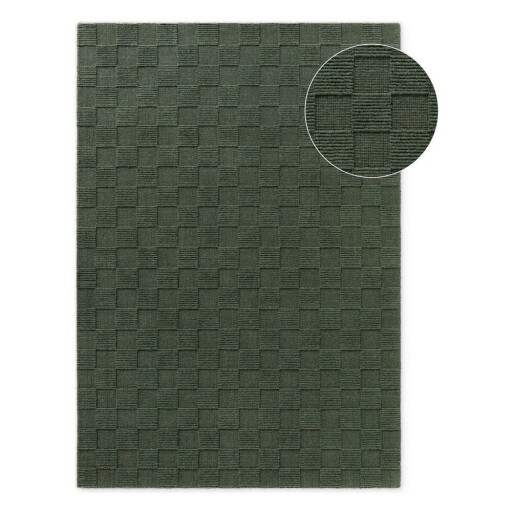 Covor verde închis țesut manual din lână 160x230 cm Scala – Villeroy&Boch