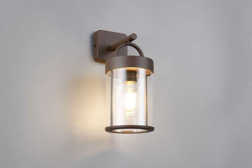 Aplica de perete pentru exterior Almeria, RL, 12.5x18x29 cm, 28W, 1x E27, aluminiu, maro