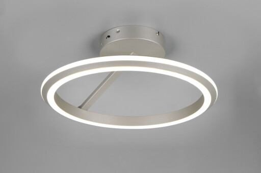 Plafoniera Amador, TRIO, 45x23 cm, 34W, 1x SMD, metal, argintiu mat