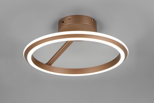 Plafoniera Amador, TRIO, 45x23 cm, 34W, 1x SMD, metal, aramiu