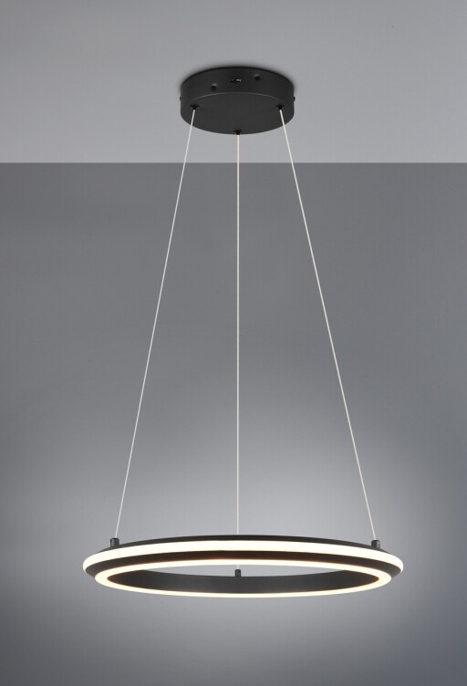 Lustra Amador, TRIO, 45x150 cm, 34W, 1x SMD, metal, negru mat