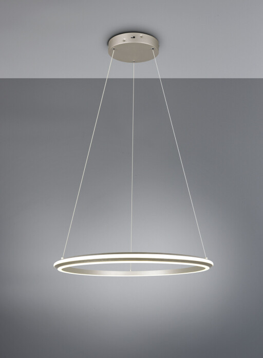 Lustra Amador, TRIO, 75x150 cm, 48W, 1x SMD, metal, argintiu mat