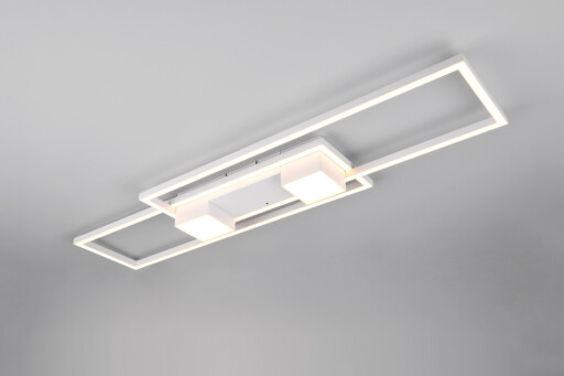 Plafoniera Albany, TRIO, 100x28x8 cm, 37W, 1x SMD, aluminiu, alb mat