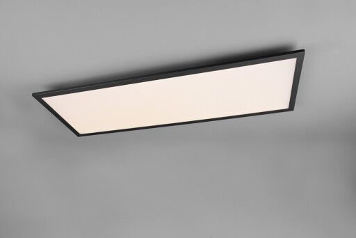 Plafoniera Alpha, RL, 80x5 cm, 34W, 1x SMD LED, metal, negru mat