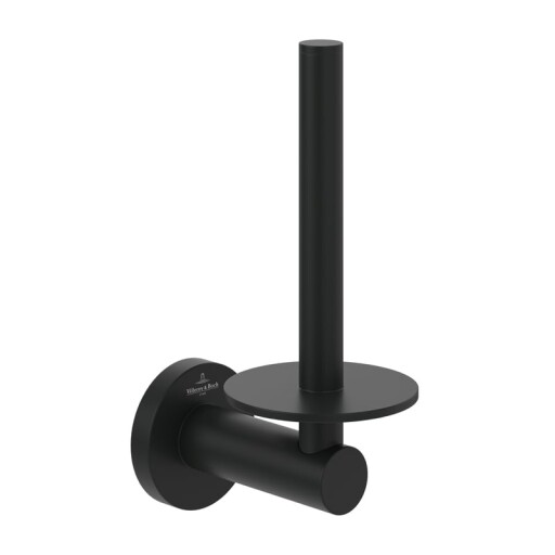 Suport rezerva hartie igienica Villeroy & Boch Elements Tender negru mat