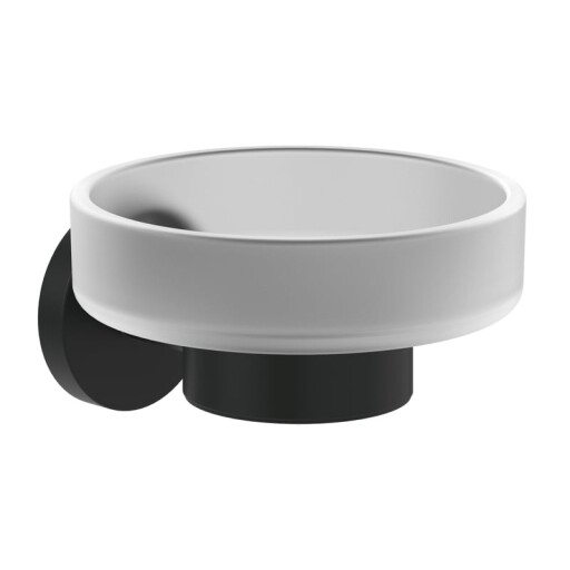 Savoniera cu suport de perete Villeroy & Boch Elements Tender negru mat