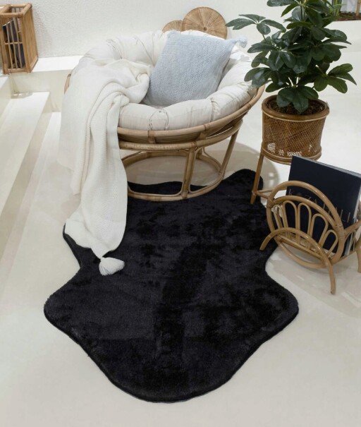 Covor, 3503, 75x100 cm, Poliester, Negru