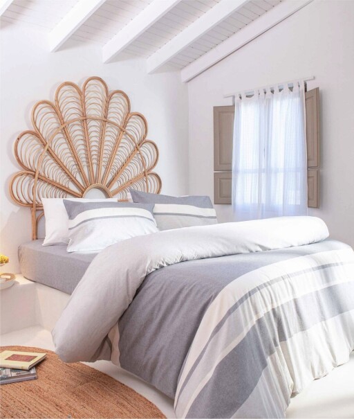 Lenjerie de pat pentru o persoana, Viento - Grey, Elliott, 50% bumbac / 50% poliester