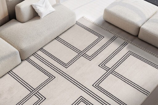 Covor, 53091 Amour, 196x290 cm, Poliester, Crem