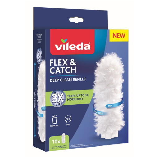 Set de rezerve pentru pămătuf de praf 10 buc. Flex&Catch – Vileda