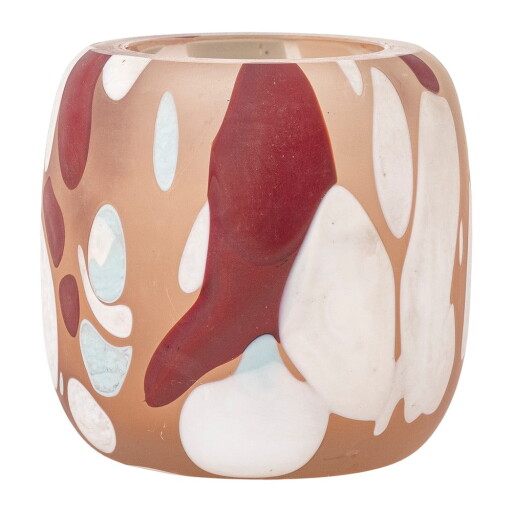 Sfeșnic pentru lumânări pastilă din sticlă Karan – Bloomingville