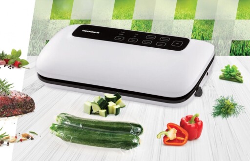 Aparat pentru vidat alimente Infinity Pack, Heinner, 120W, alb/negru