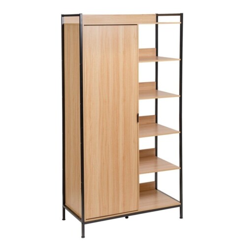 Șifonier în culoare naturală deschis 100x190x48 cm Armarios – Casa Selección