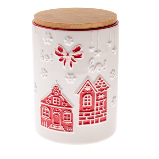 Recipient din ceramică pentru biscuiți Christmas cottage – Dakls