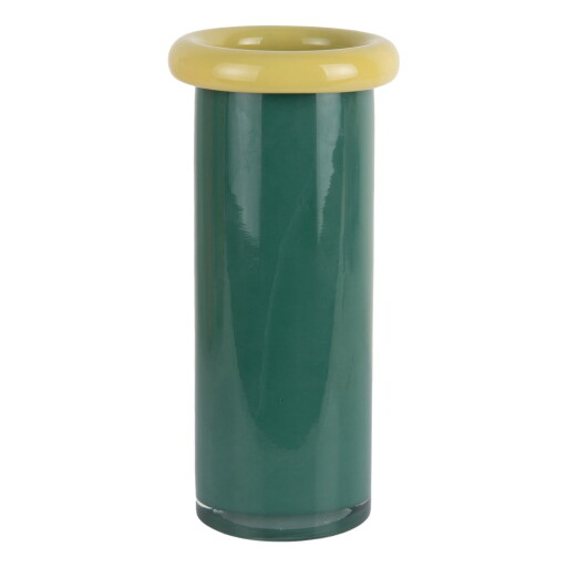 Vază verde-închis din sticlă (înălțime 27,5 cm) Plegado – PT LIVING