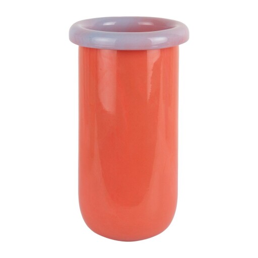 Vază portocalie din sticlă (înălțime 25 cm) Plegado – PT LIVING