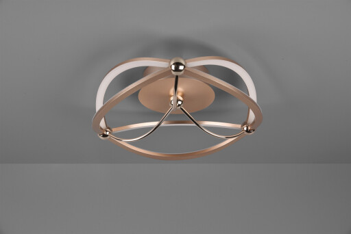 Plafoniera Charivari, TRIO, 41x14 cm, 20W, 1x SMD LED, metal, bronz mat