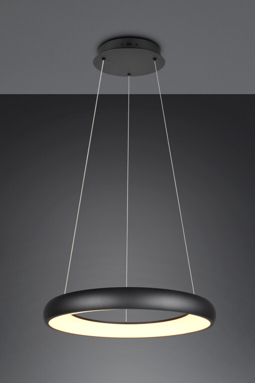 Lustra Cardona, TRIO, 62x150 cm, 38W, 1x SMD LED, metal, negru mat